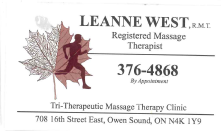 Leanne West Massage Therapy