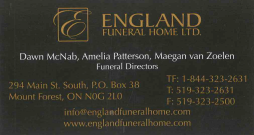 England Funeral Home Ltd.