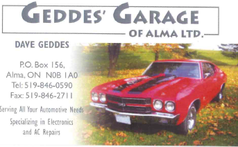 Geddes' Garage of Alma