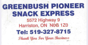 Greenbush Pioneer Snack Express