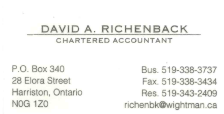 David A Richenback Accountant