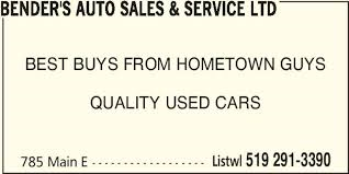 Bender's Auto Sales
