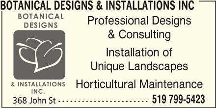 Botanical Designs & Installation Inc.
