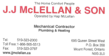 J.J. McLELLAN & SON Plumbing and Heating