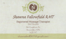 Shawna Fallowfield, RMT