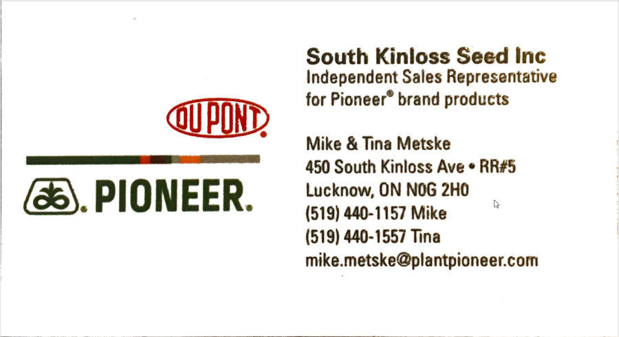South Kinloss Seeds Inc.