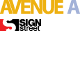 Sign Street Avenue A