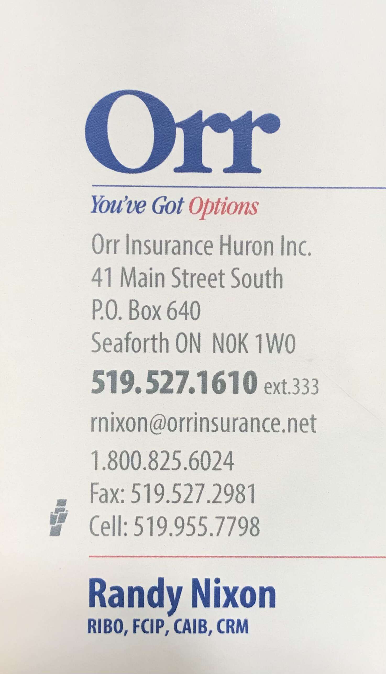 Orr Insurance Huron Inc.